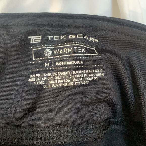 NWT black performance fleece leggings. Warm Tek brand size medium. - Picture 3 of 6
